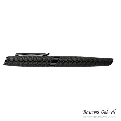 Diplomat Cobra Matte Black Guilloche Rollerball