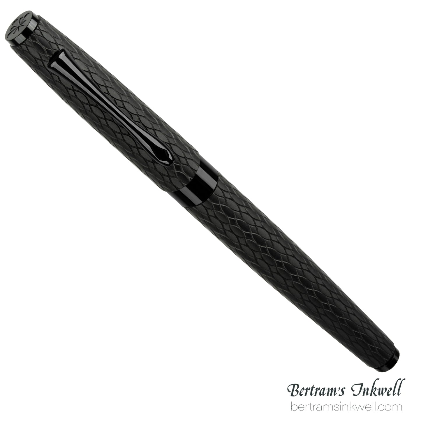 Diplomat Cobra Matte Black Guilloche Rollerball