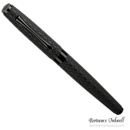 Diplomat Cobra Matte Black Guilloche Rollerball