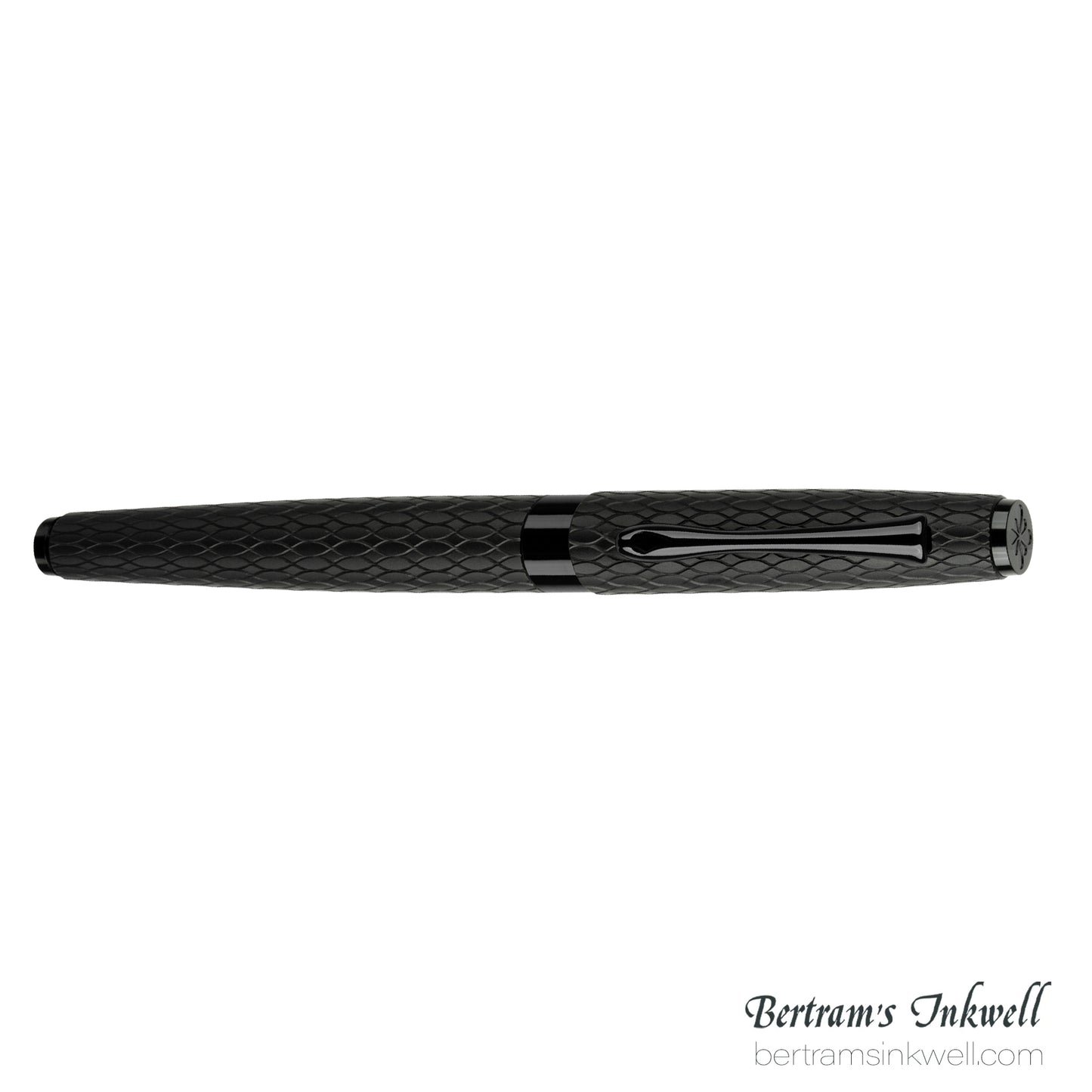 Diplomat Cobra Matte Black Guilloche Rollerball