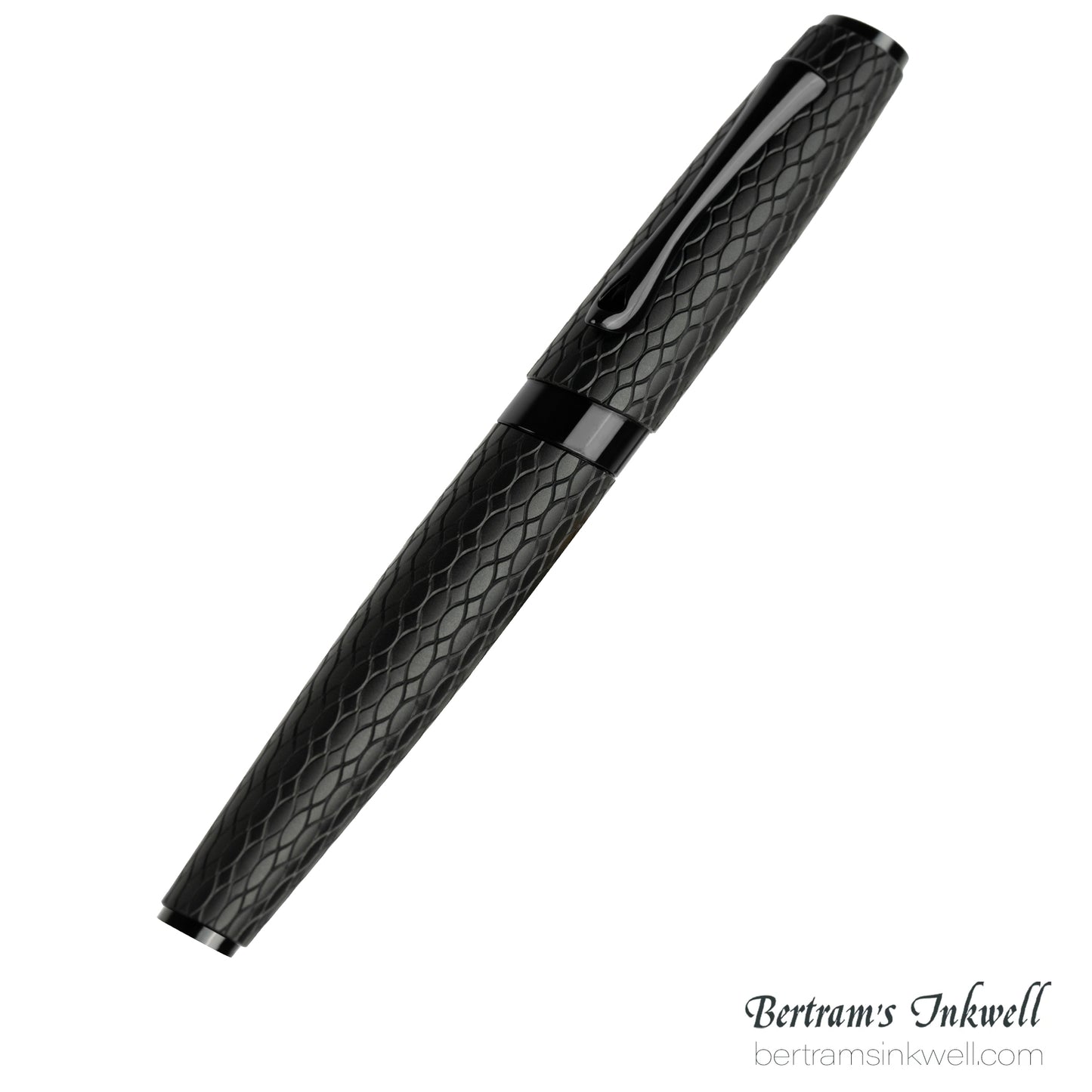 Diplomat Cobra Matte Black Guilloche Rollerball