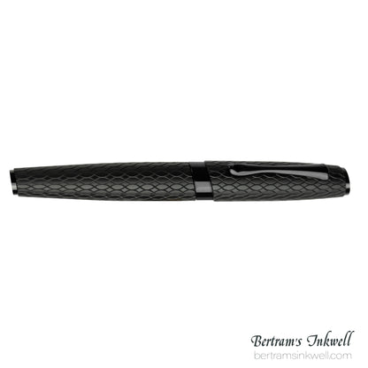 Diplomat Cobra Matte Black Guilloche Rollerball