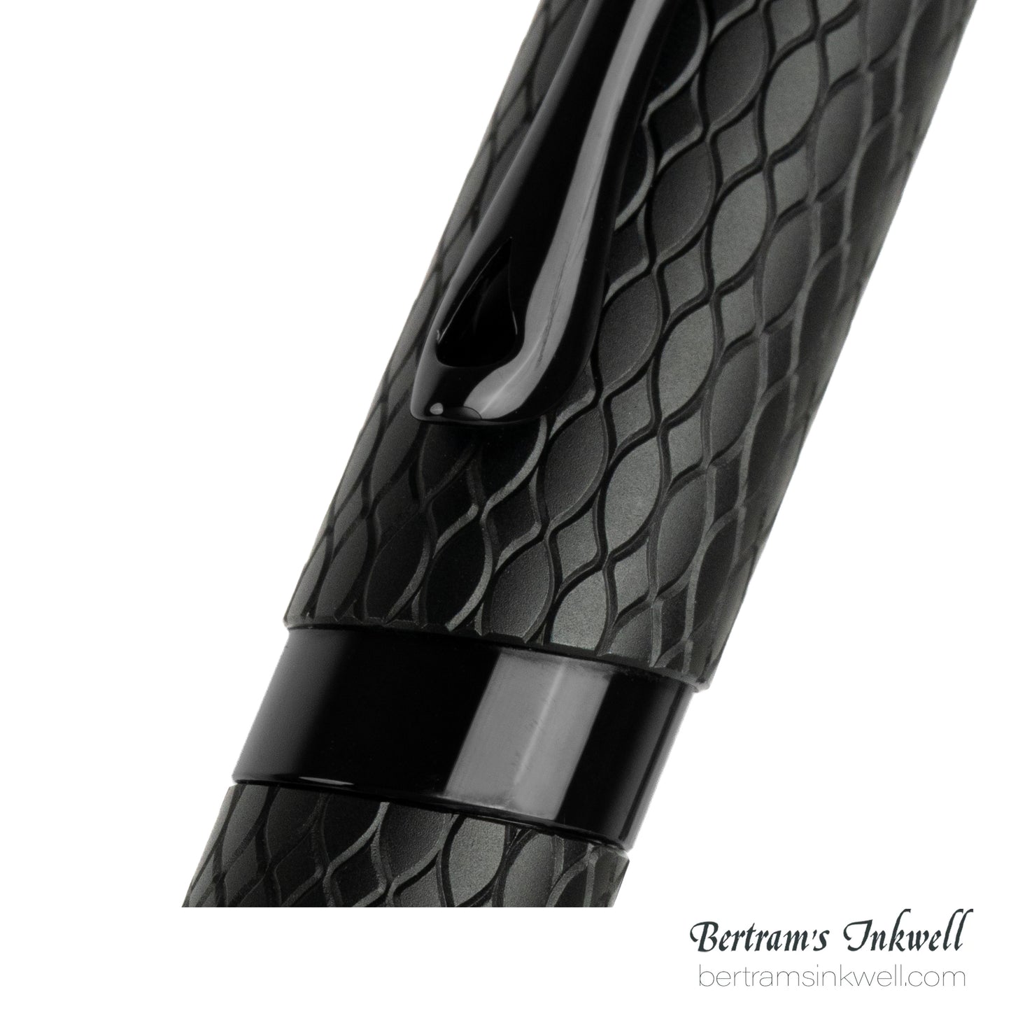 Diplomat Cobra Matte Black Guilloche Rollerball