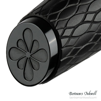 Diplomat Cobra Matte Black Guilloche Rollerball