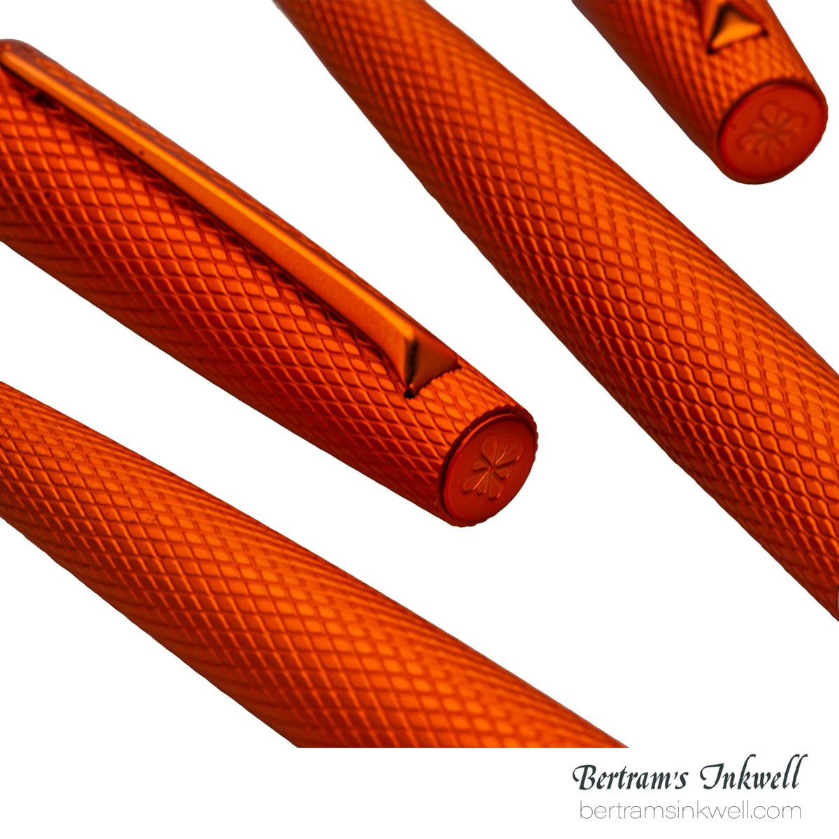 Diplomat Viper Orange Guilloche Ballpoint