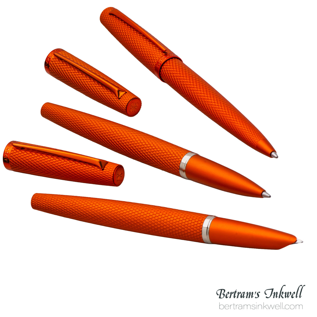 Diplomat Viper Orange Guilloche Ballpoint