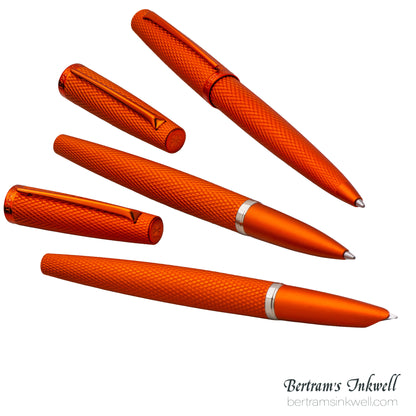 Diplomat Viper Orange Guilloche Ballpoint