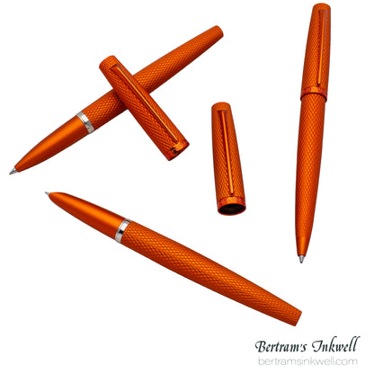 Diplomat Viper Orange Guilloche Ballpoint
