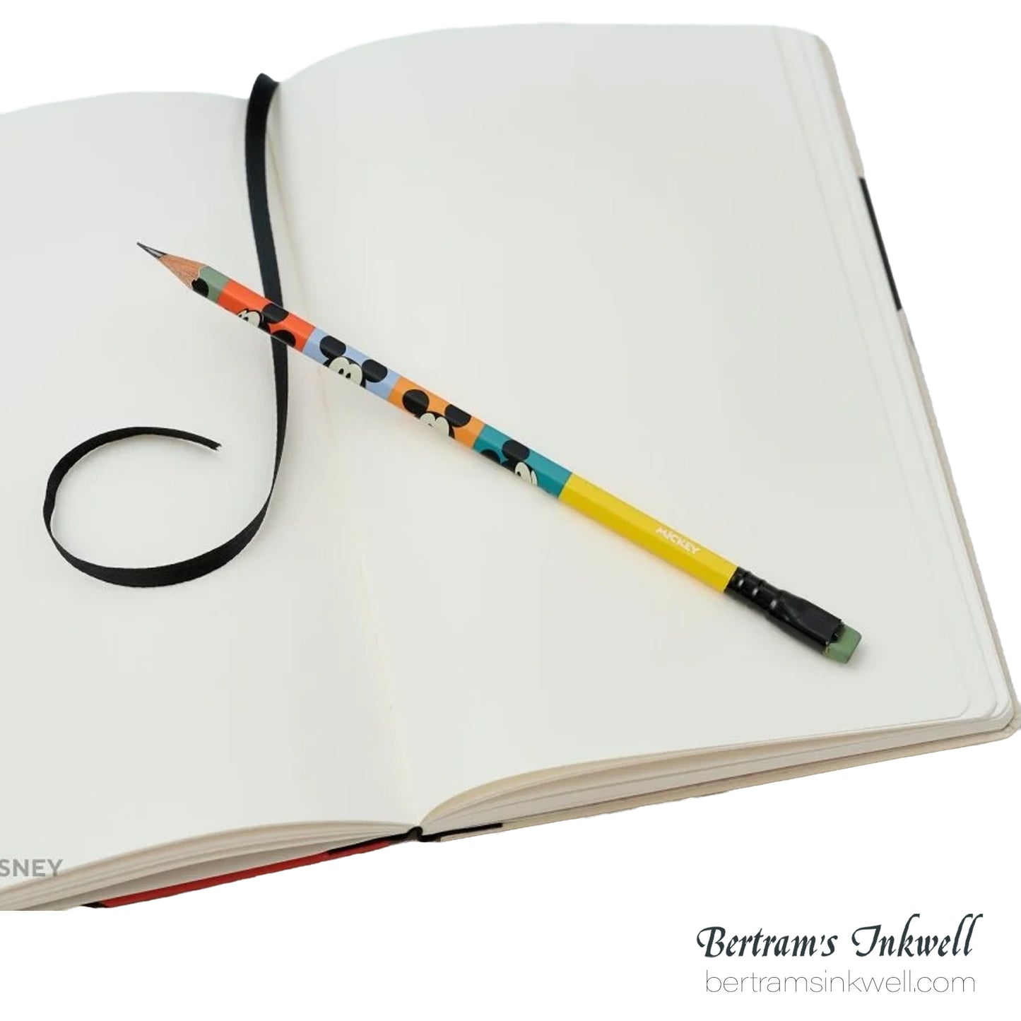Disney "Mickey And Friends" Notebook And Pencil - Mickey Mouse And Minnie Mouse