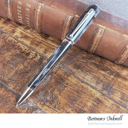 Dunhill Sidecar Grey Marble Resin with Platinum Plated Trim Ballpoint Pen 2003, NUZ2033