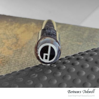 Dunhill Sidecar Grey Marble Resin with Platinum Plated Trim Ballpoint Pen 2003, NUZ2033