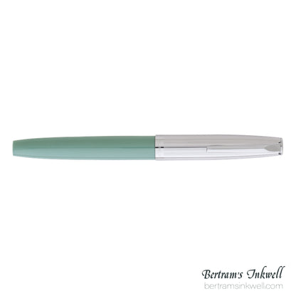 Aurora Duo Cart Light Green With Chrome Cap Fountain Pen