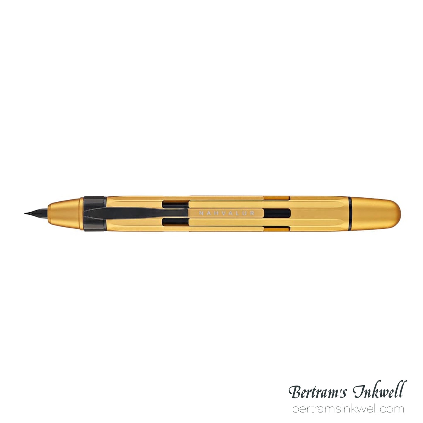 Nahvalur Eclipse Retractable Fountain Pen in Electrum