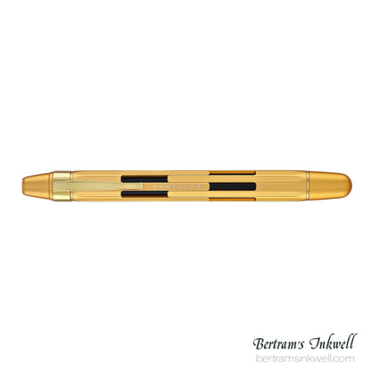 Nahvalur Eclipse Retractable Fountain Pen in Pure Gold