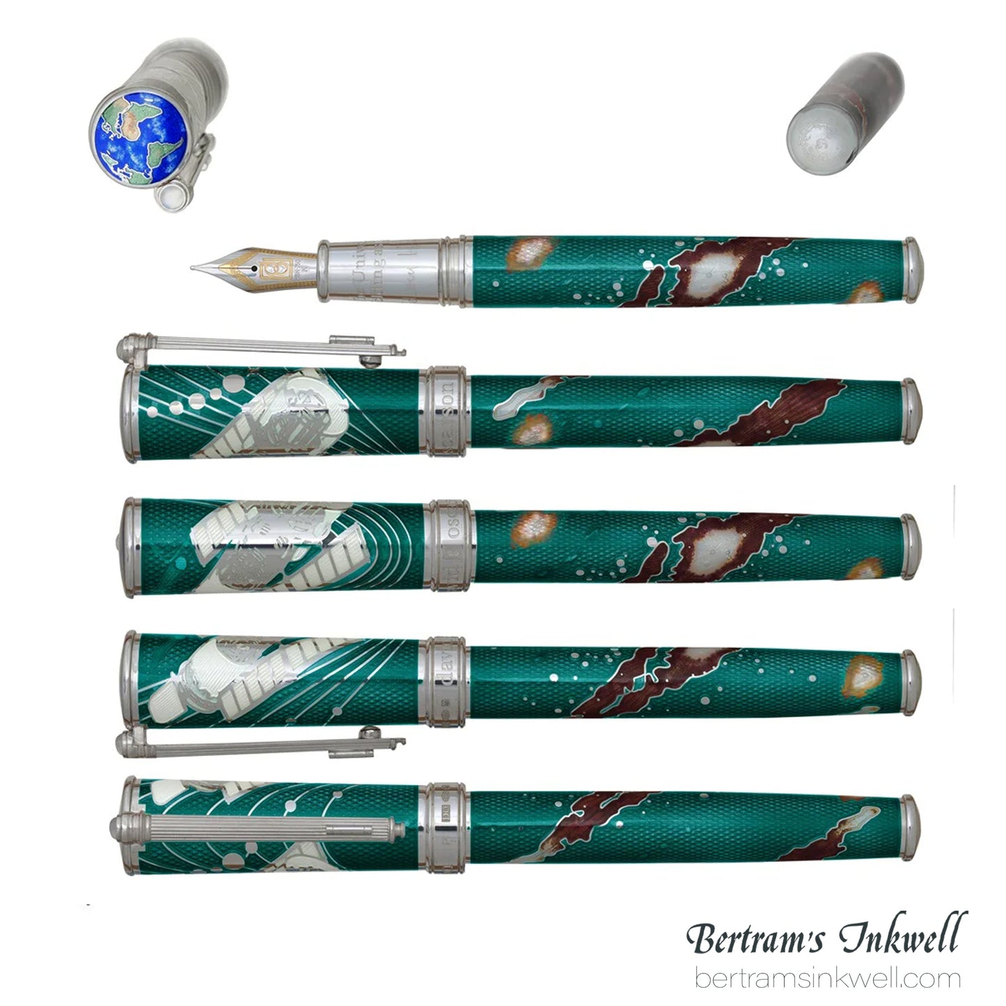 David Oscarson Edwin Hubble Teal Dawn Fountain Pen