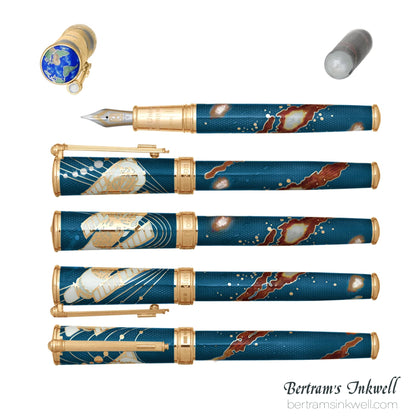 David Oscarson Edwin Hubble Twilight Blue Fountain Pen