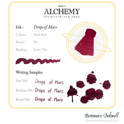 Endless Alchemy Fountain Pen Inks - Drops of Mars 60 ml