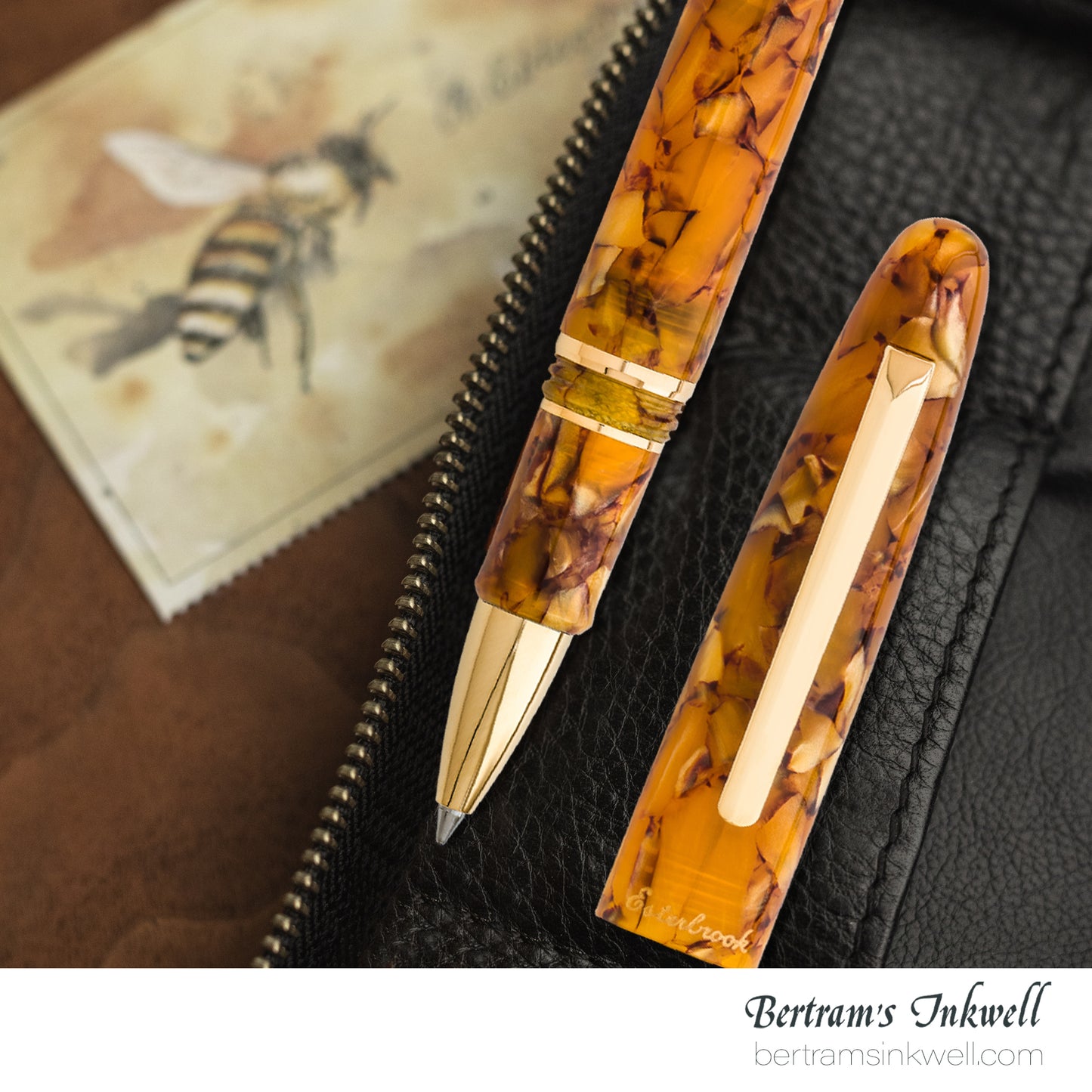 Esterbrook Estie Honeycomb Gold Trim Rollerball
