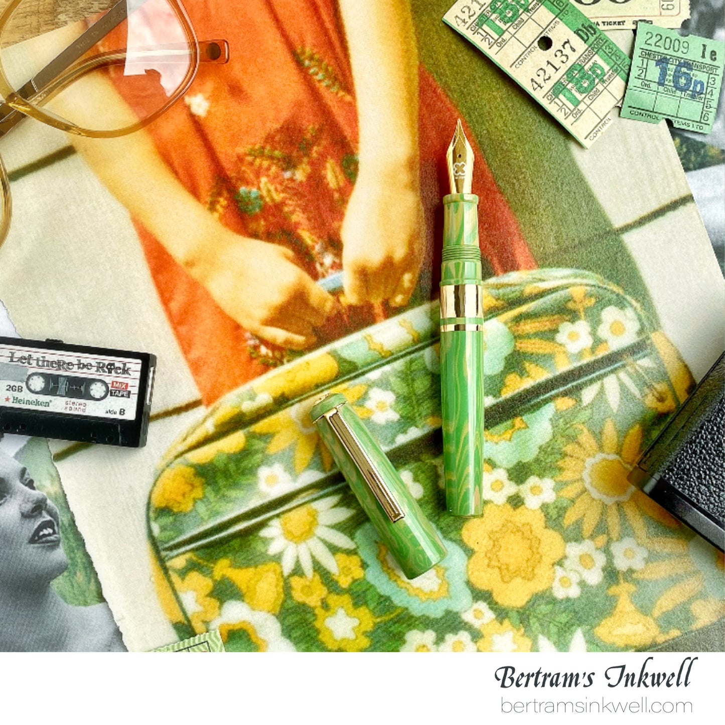 Esterbrook Model J Ebonite Lotus Green Fountain Pen