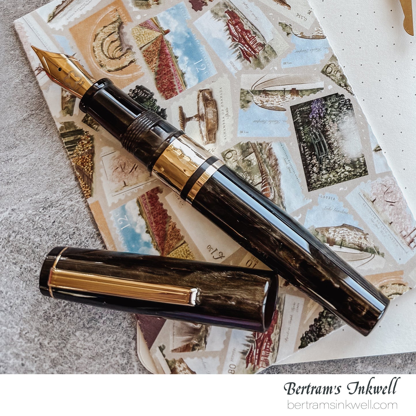 Esterbrook Model J Chatoyant Acrylic Pumpkin Latte Fountain Pen