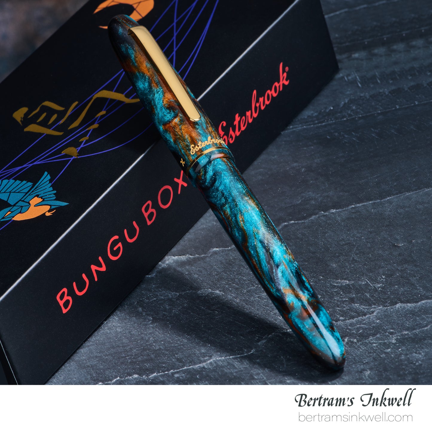 Esterbrook x Bungubox Estie Kachofugetsu Kingfisher Fountain Pen