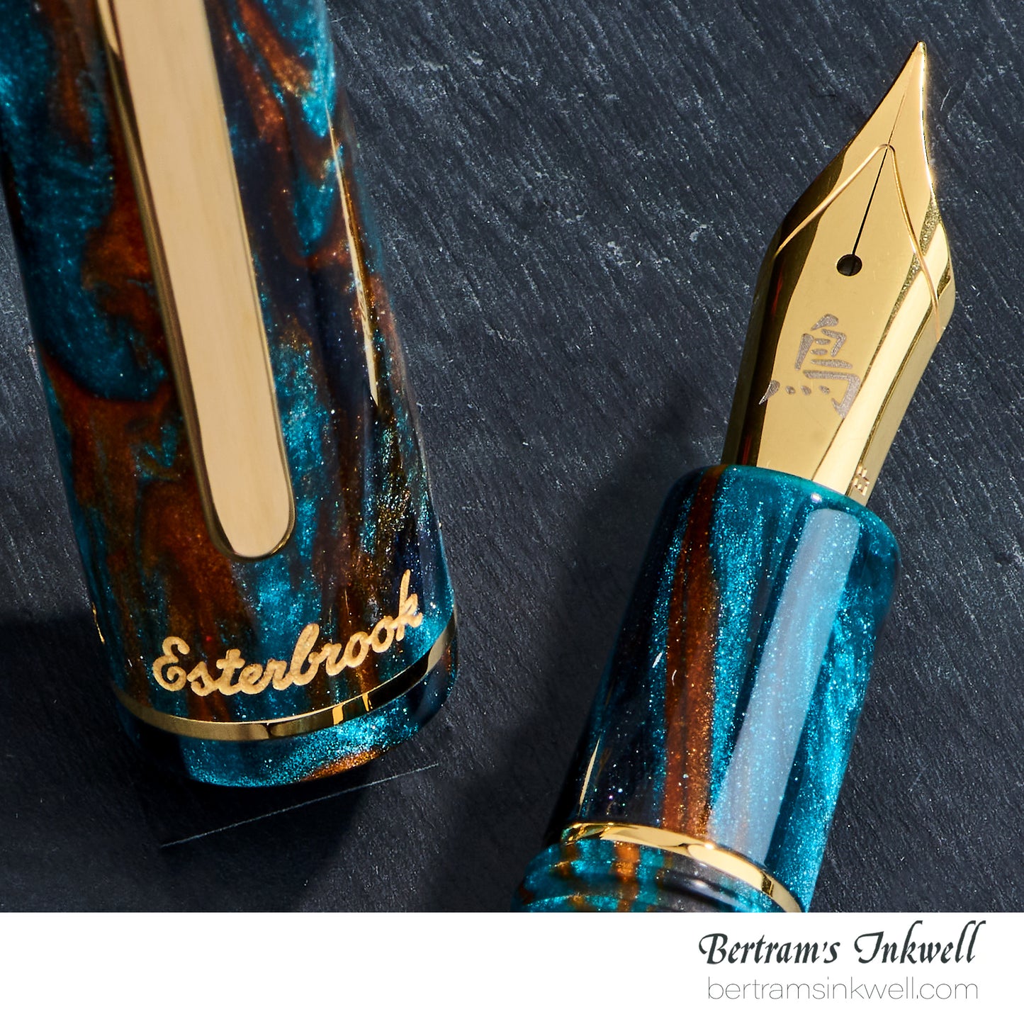 Esterbrook x Bungubox Estie Kachofugetsu Kingfisher Fountain Pen