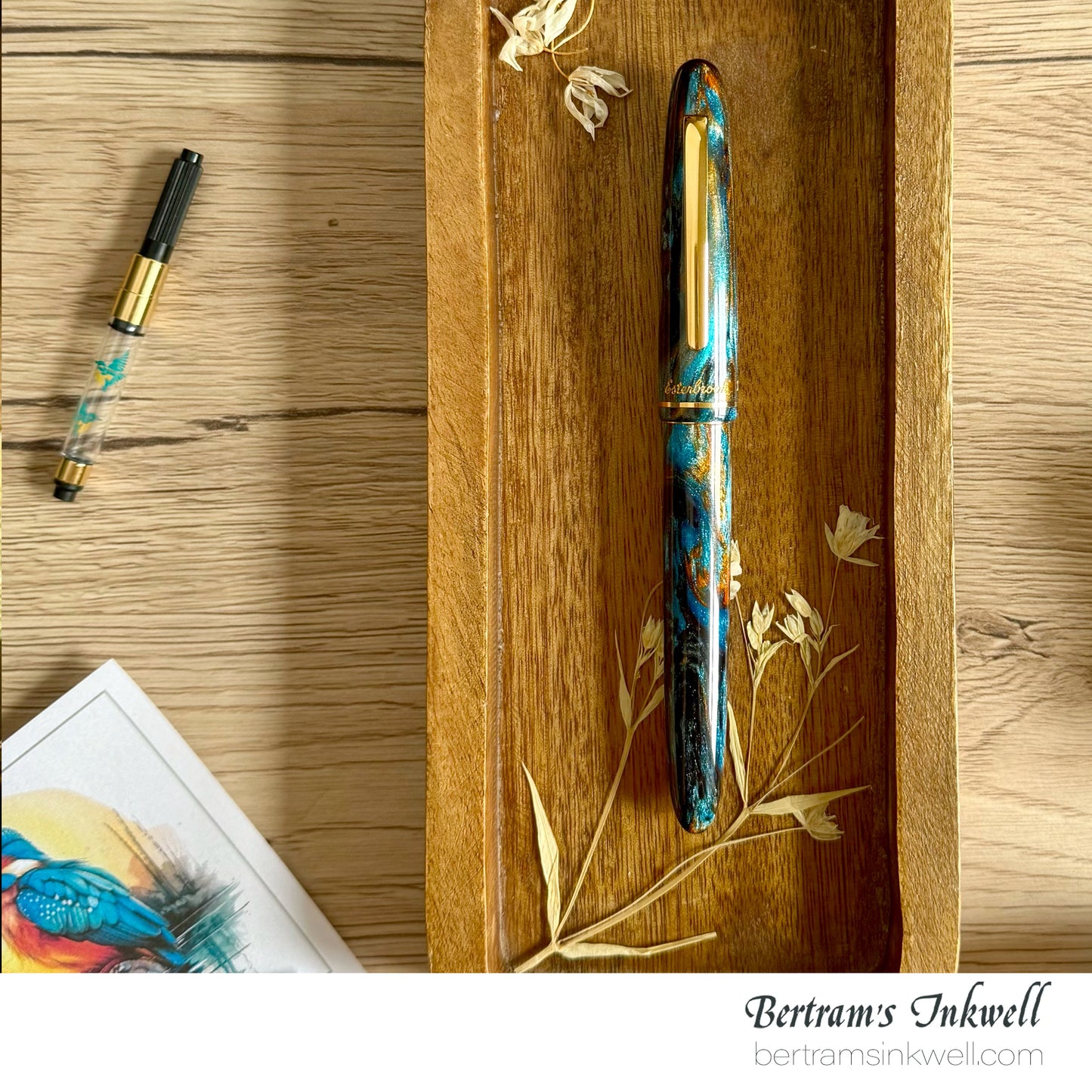 Esterbrook x Bungubox Estie Kachofugetsu Kingfisher Fountain Pen