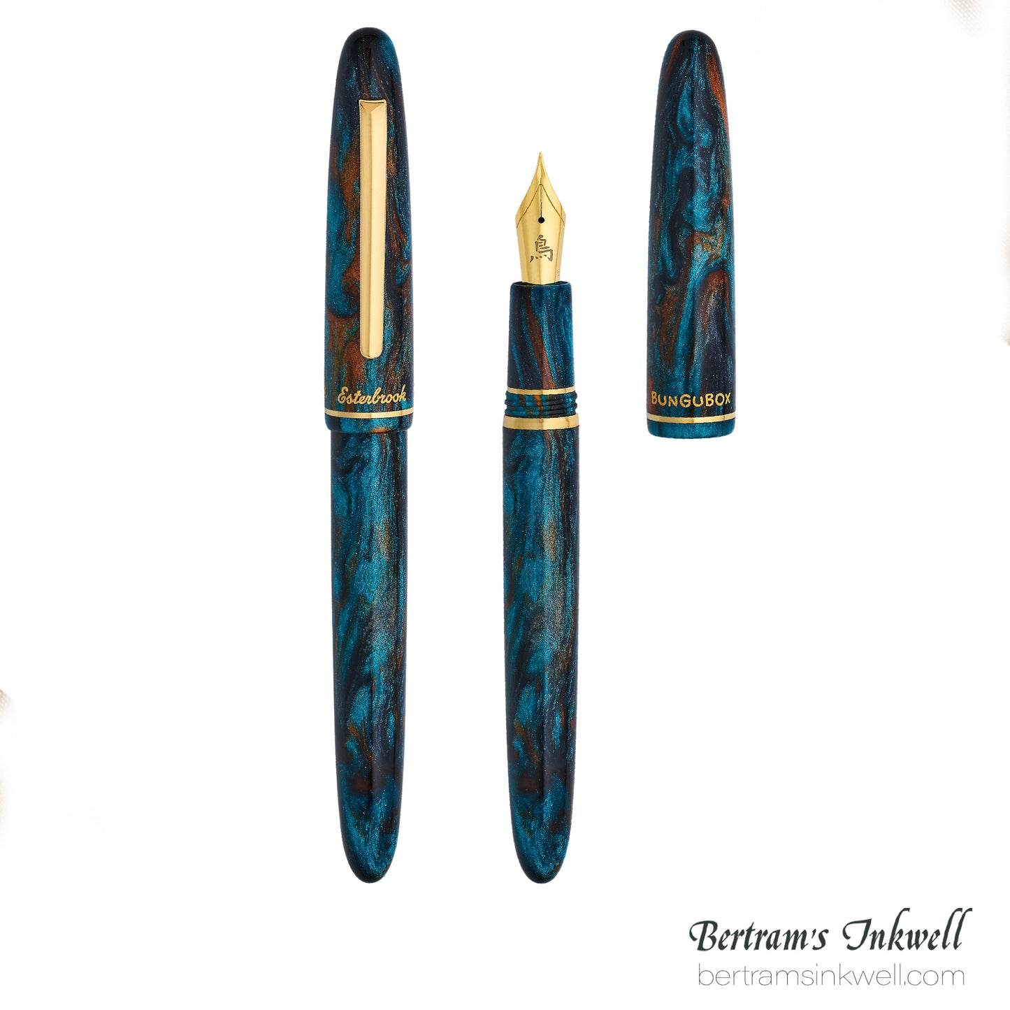 Esterbrook x Bungubox Estie Kachofugetsu Kingfisher Fountain Pen