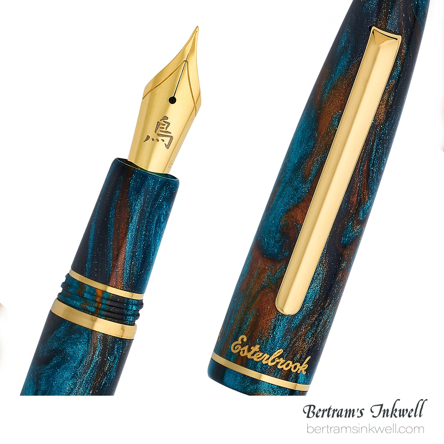 Esterbrook x Bungubox Estie Kachofugetsu Kingfisher Fountain Pen