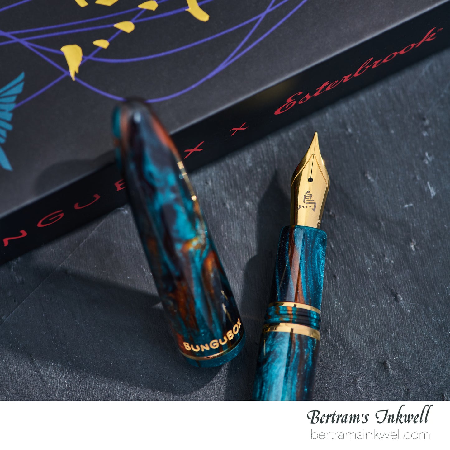 Esterbrook x Bungubox Estie Kachofugetsu Kingfisher Fountain Pen