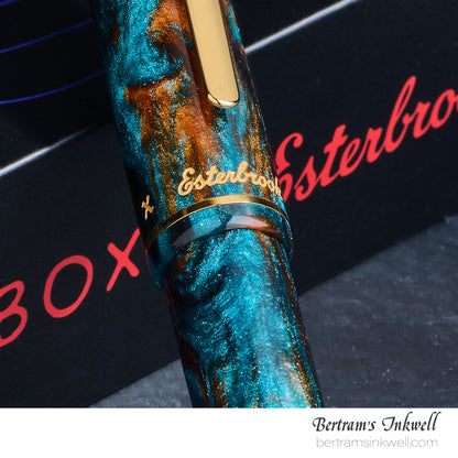 Esterbrook x Bungubox Estie Kachofugetsu Kingfisher Fountain Pen