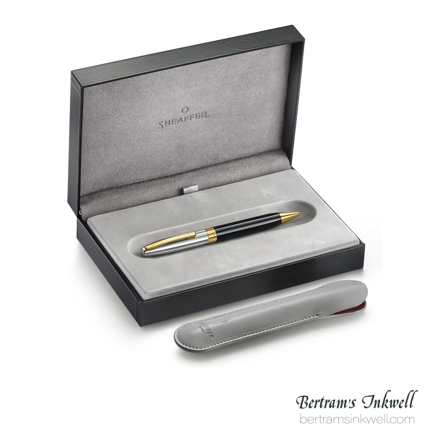 Sheaffer Legacy®  Black Lacquer with Chrome Cap 14K Gold PVD Ballpoint