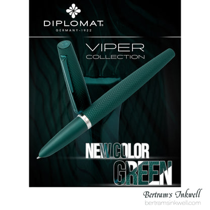 Diplomat Viper Green Guilloche Fountain Pen