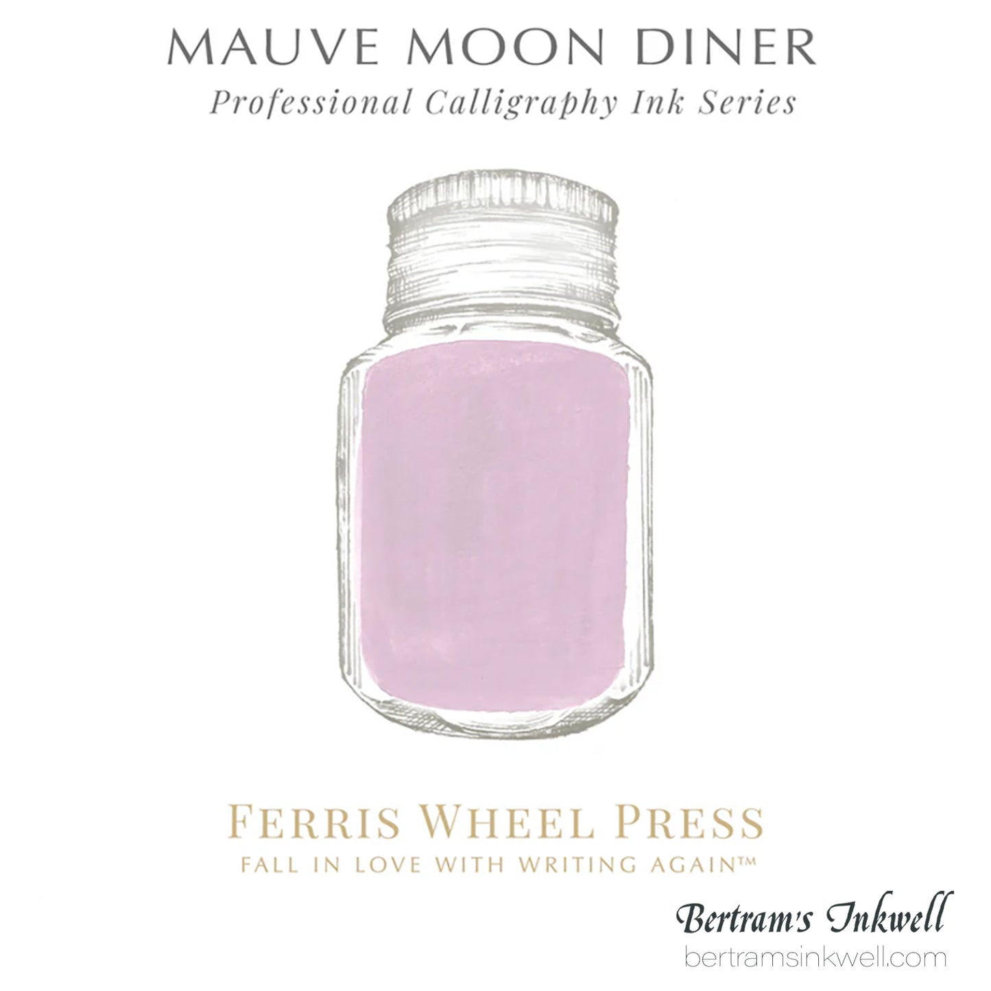 Ferris Wheel Press Calligraphy - Mauve Moon Diner - 28ml Ink Bottle