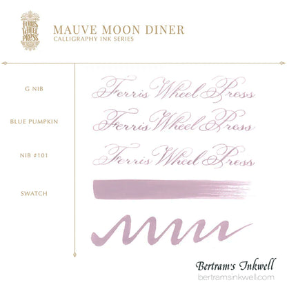 Ferris Wheel Press Calligraphy - Mauve Moon Diner - 28ml Ink Bottle