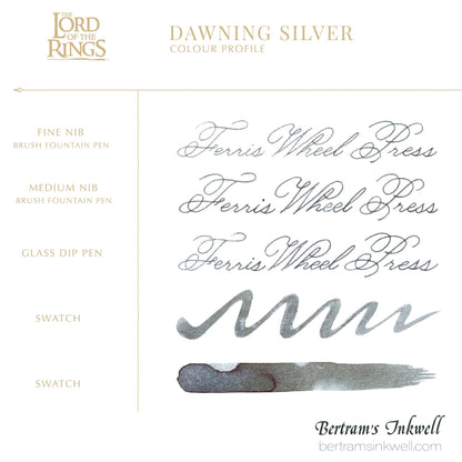 Ferris Wheel Press x Lord of the Rings - Dawning Silver - 28ml Ink Bottle