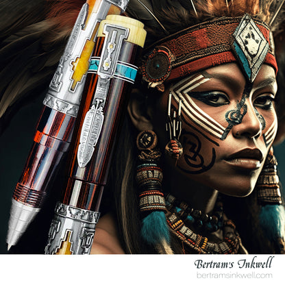 Gisi Pen Company Native American Aztec Limited Edition Rollerball Pen, 2008
