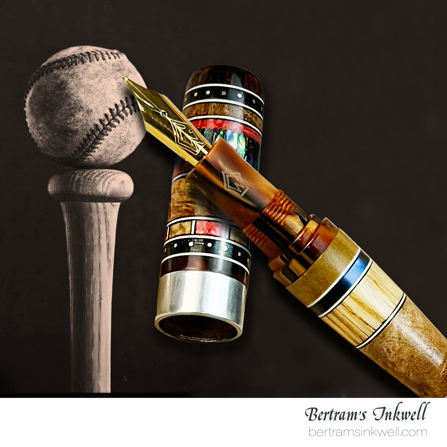 Gisi Pen Company Take Me Out To The Ball Game Limited Edition Fountain Pen, 2000
