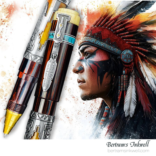 Gisi Pen Company Native American Aztec Limited Edition Rollerball Pen, 2007