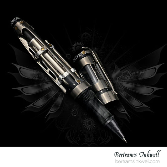 Gisi Pen Company Steampunk Titanium Carbon Fiber Limited Edition Rollerball, 2007