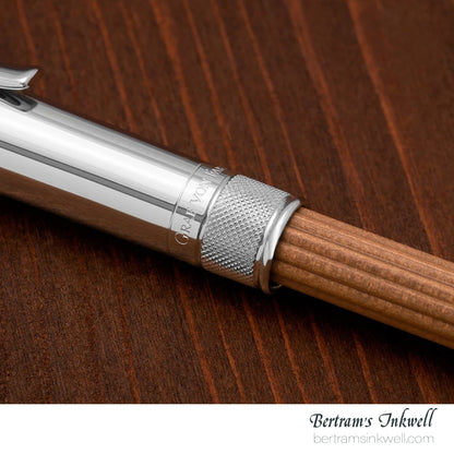 Graf Von Faber-Castell Sterling Silver Cap, Brown Perfect Pencil