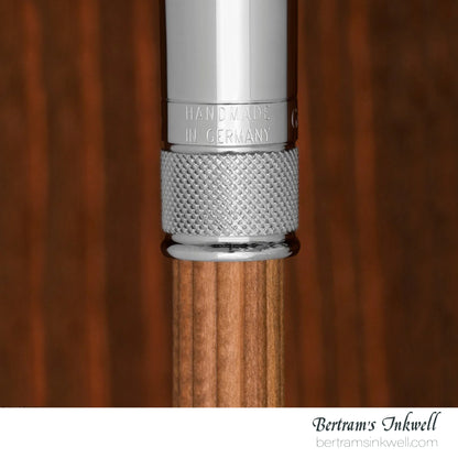 Graf Von Faber-Castell Sterling Silver Cap, Brown Perfect Pencil