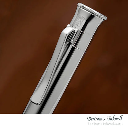 Graf Von Faber-Castell Sterling Silver Cap, Brown Perfect Pencil