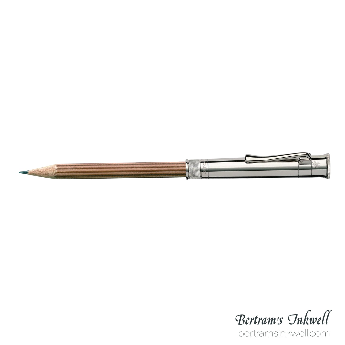 Graf Von Faber-Castell Sterling Silver Cap, Brown Perfect Pencil