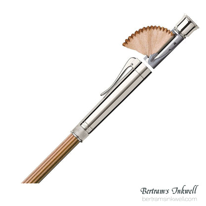 Graf Von Faber-Castell Sterling Silver Cap, Brown Perfect Pencil