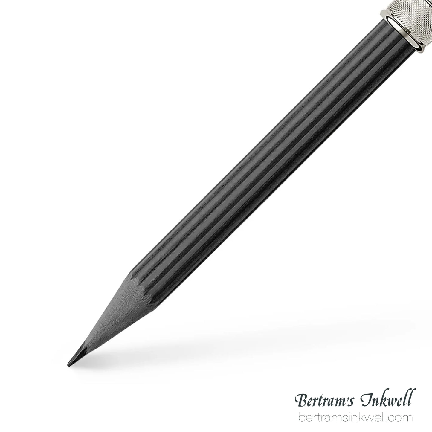 Graf Von Faber-Castell Platinum Plated Cap, Black Perfect Pencil