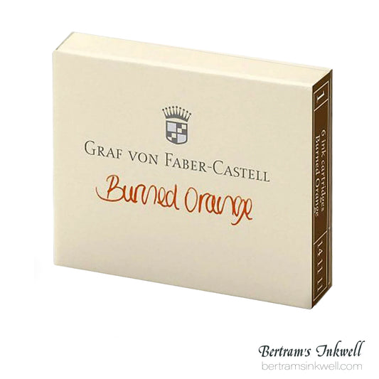 Graf von Faber-Castell  Burned Orange Ink Cartridges (6 per box)