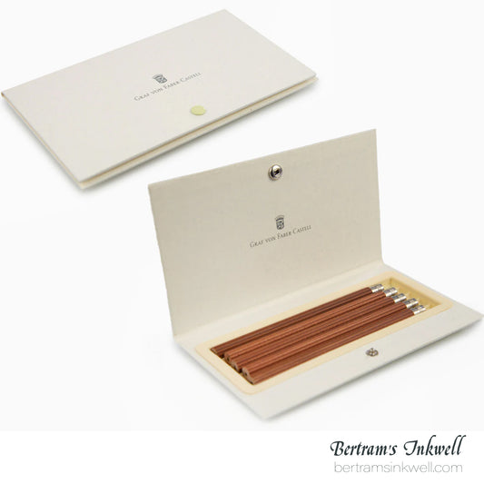 Graf von Faber-Castell Cedar Wood Brown Pencils 5 Pack