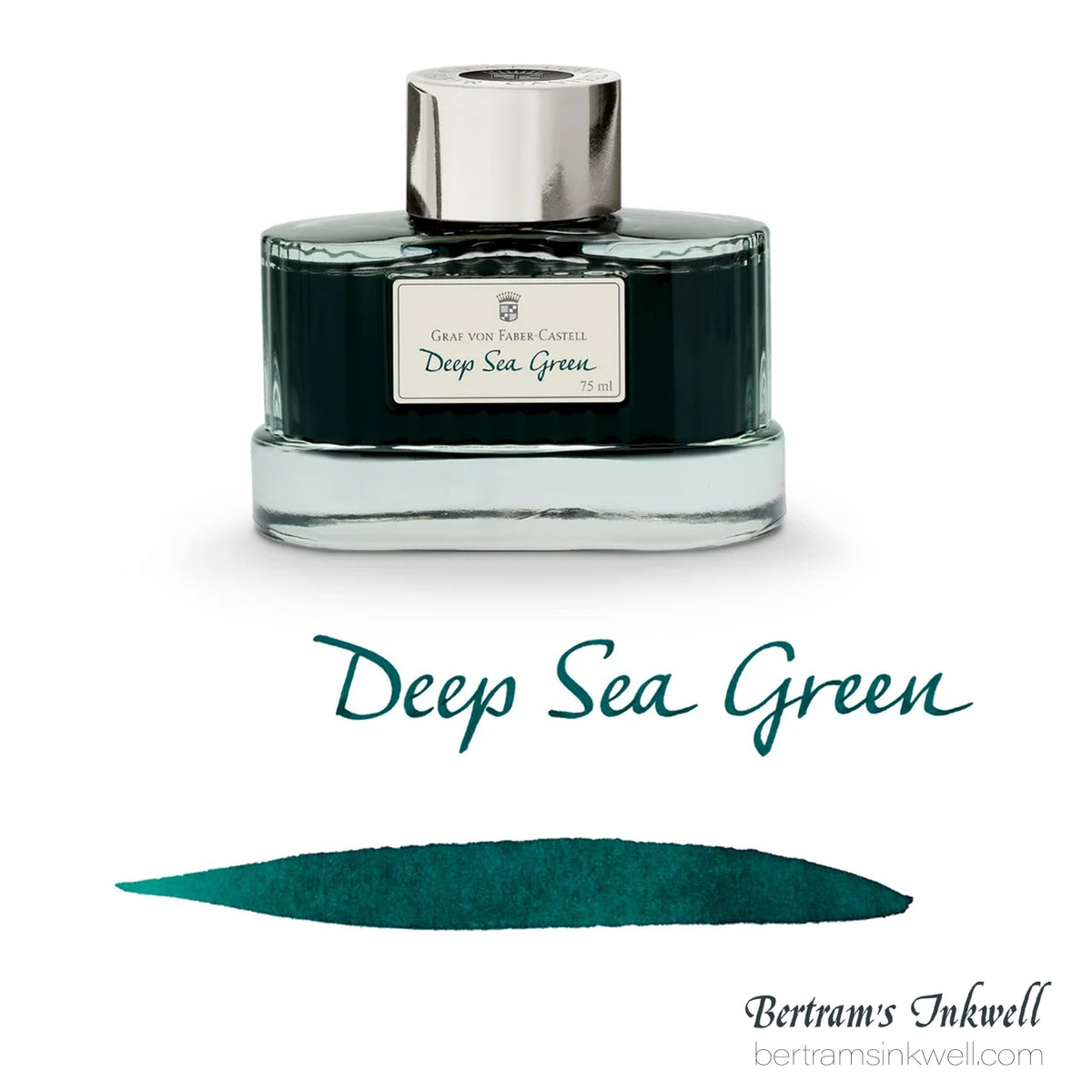 Graf von Faber-Castell Deep Sea Green Fountain Pen Ink Bottle 75ml