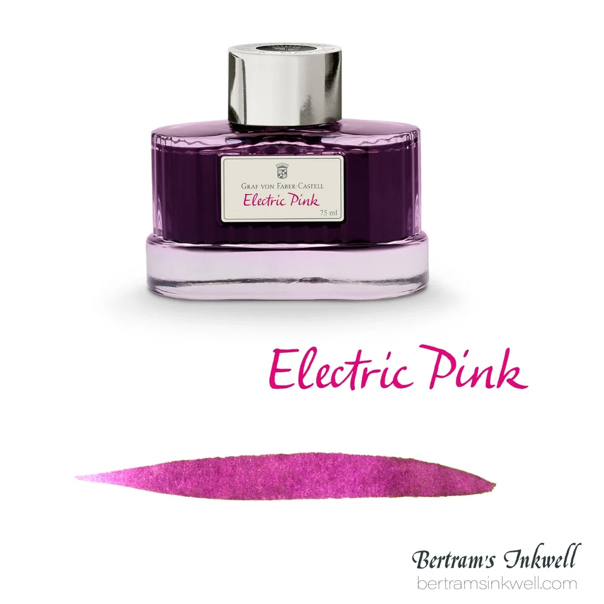 Graf von Faber-Castell Electric Pink Fountain Pen Ink Bottle 75ml